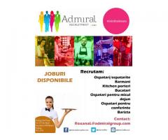 Angajam ospatari/kitchen porters/bucatari